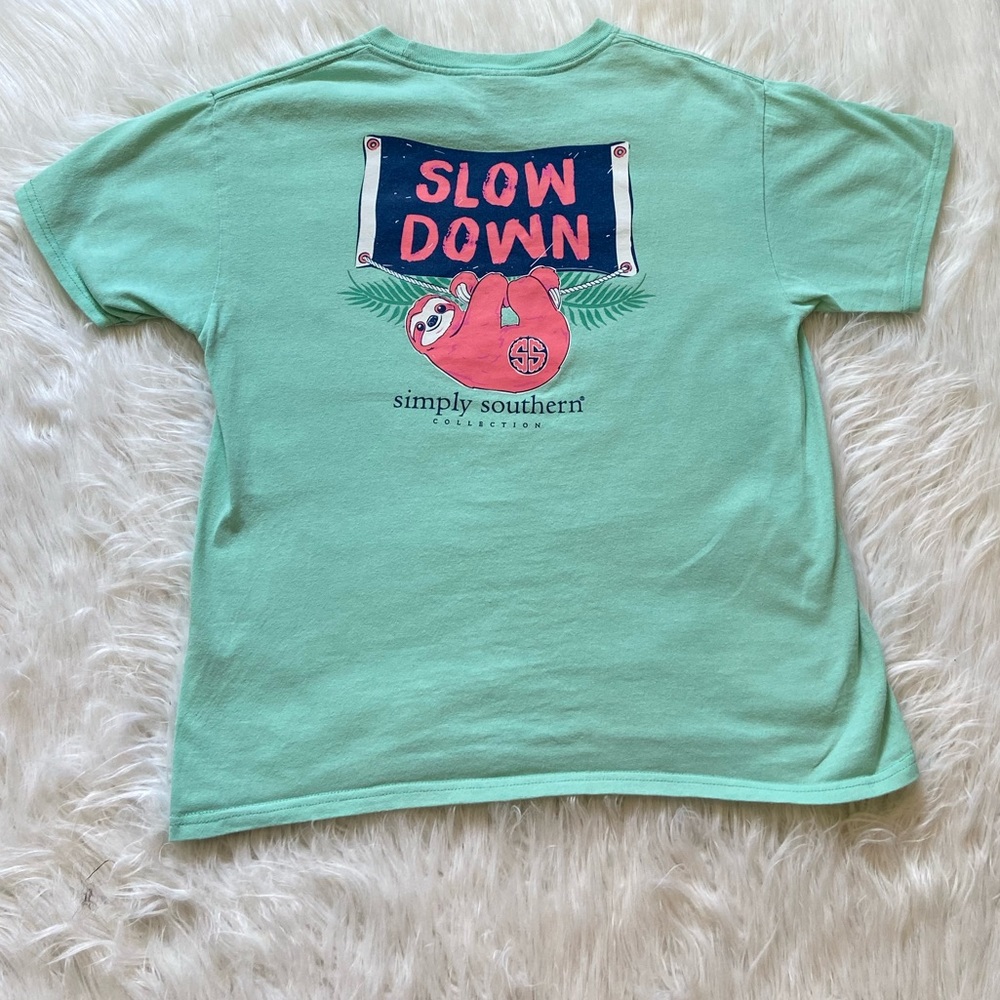 Girls youth Simply Southern shirt, girls medium